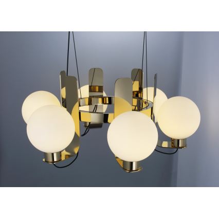 Lustre sur câble REGGIO 6xE27/40W/230V doré