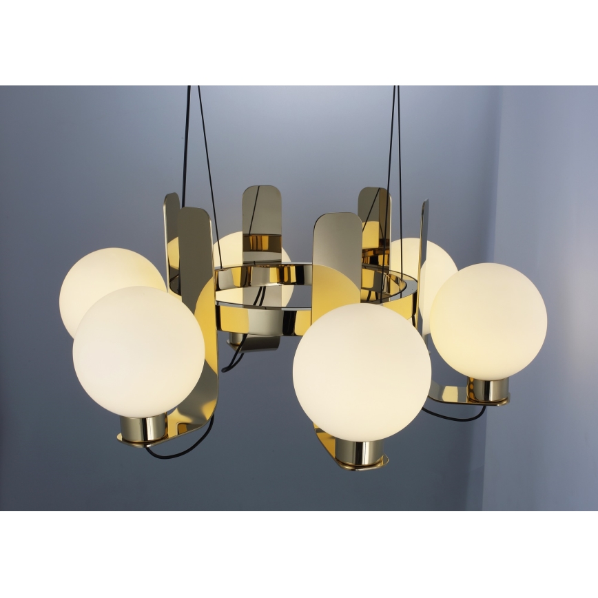 Lustre sur câble REGGIO 6xE27/40W/230V doré