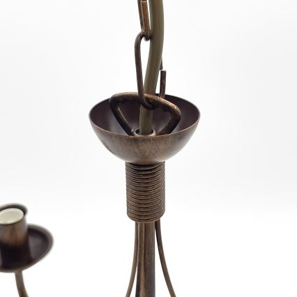 Lustre sur chaîne ANTON 3xE14/15W/230V bronze
