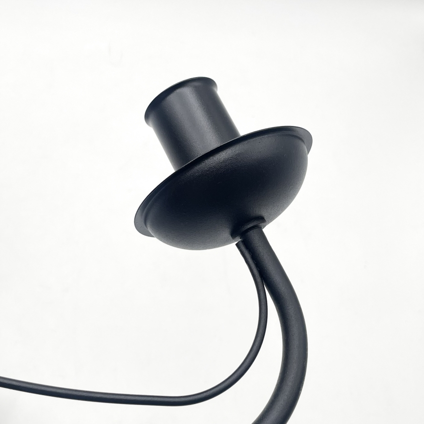 Lustre sur chaîne ANTON 3xE14/15W/230V, noir