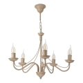 Lustre sur chaîne ANTON 5xE14/60W/230V beige