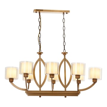 Lustre sur chaîne LAHORE 8xE27/40W/230V bronze