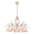 Lustre sur chaîne RETRO II 5xE27/60W/230V blanc patiné