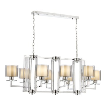 Lustre sur chaîne VARANA 8xE27/40W/230V chrome brillant