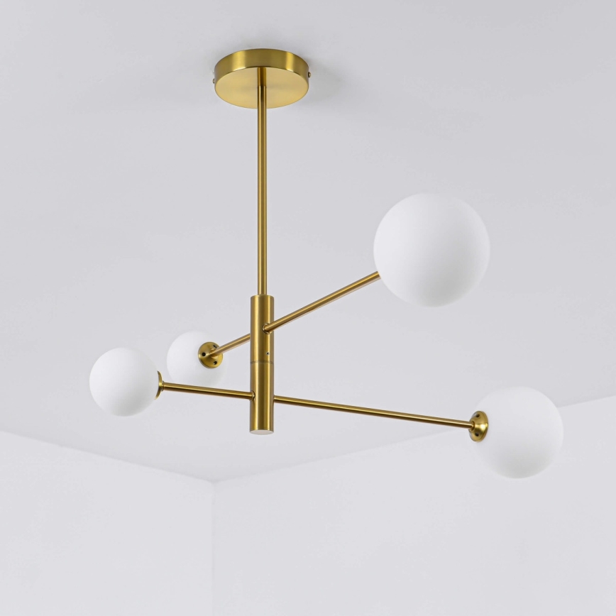 Lustre sur tige DORADO 4xG9/40W/230V doré