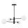 Lustre sur tige DORADO 4xG9/40W/230V noir