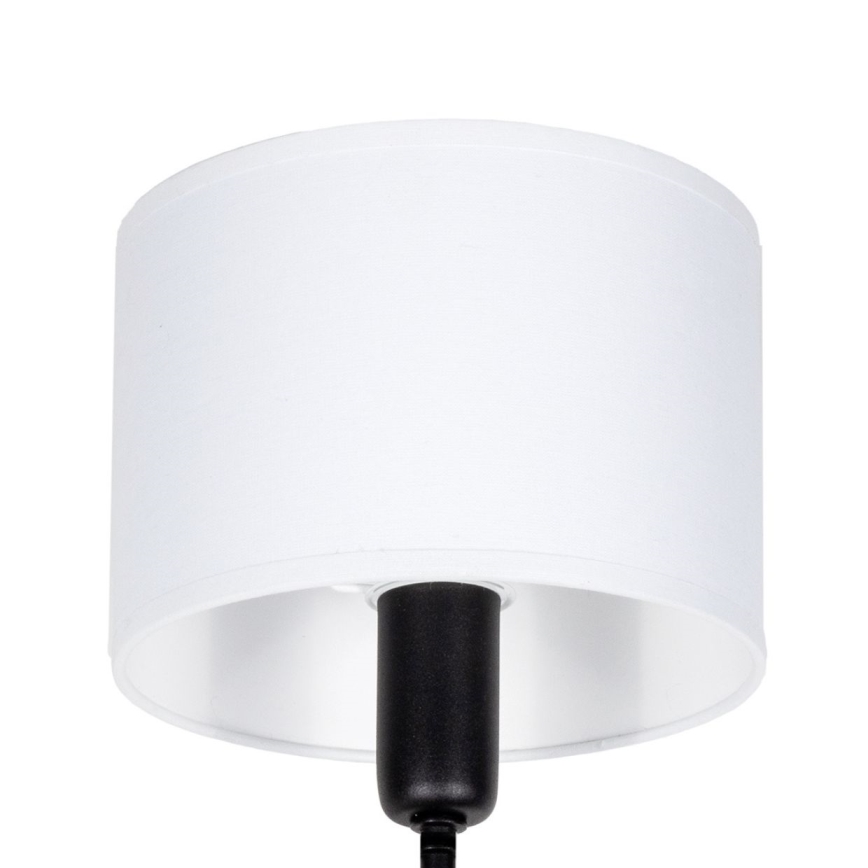 Lustre sur tige MADELA 5xE14/40W/230V blanc/noir
