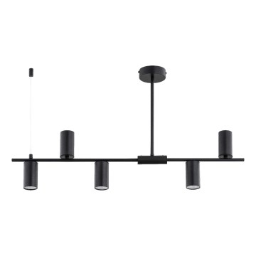 Lustre sur tige URANOS 5xGU10/10W/230V noir