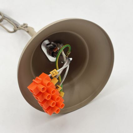Lustre suspendu à chaîne ANTON 6xE14/60W/230V beige