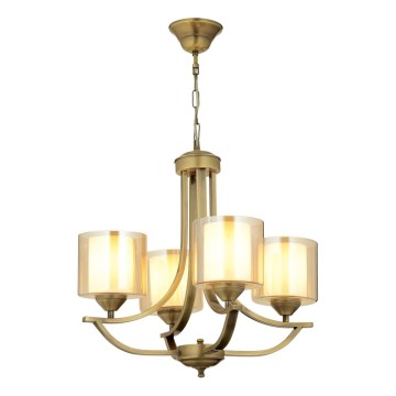 Lustre suspendu NOVARA 4xE27/40W/230V, finition bronze