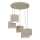 Lustre suspendu sur câble ARDEN 5xE27/15W/230V Ø 44 cm beige