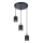 Lustre suspendu sur câble ELEN 3xE27/35W/230V Ø 29 cm noir/doré