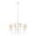 Lustre suspendu sur chaîne 10xE27/60W/230V blanc