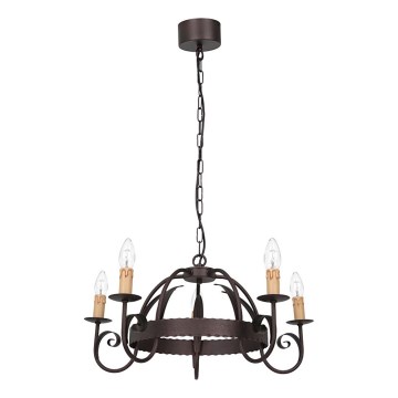Lustre suspendu sur chaîne REN 5xE14/15W/230V