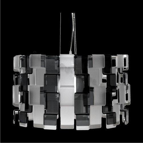 Luxera 18041 - Lampadario a sospensione con filo ZIGZAG 1xE27/100W/230V