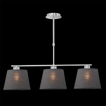 LUXERA 18067 - Chandelier COMBO 3xE27/60W grau