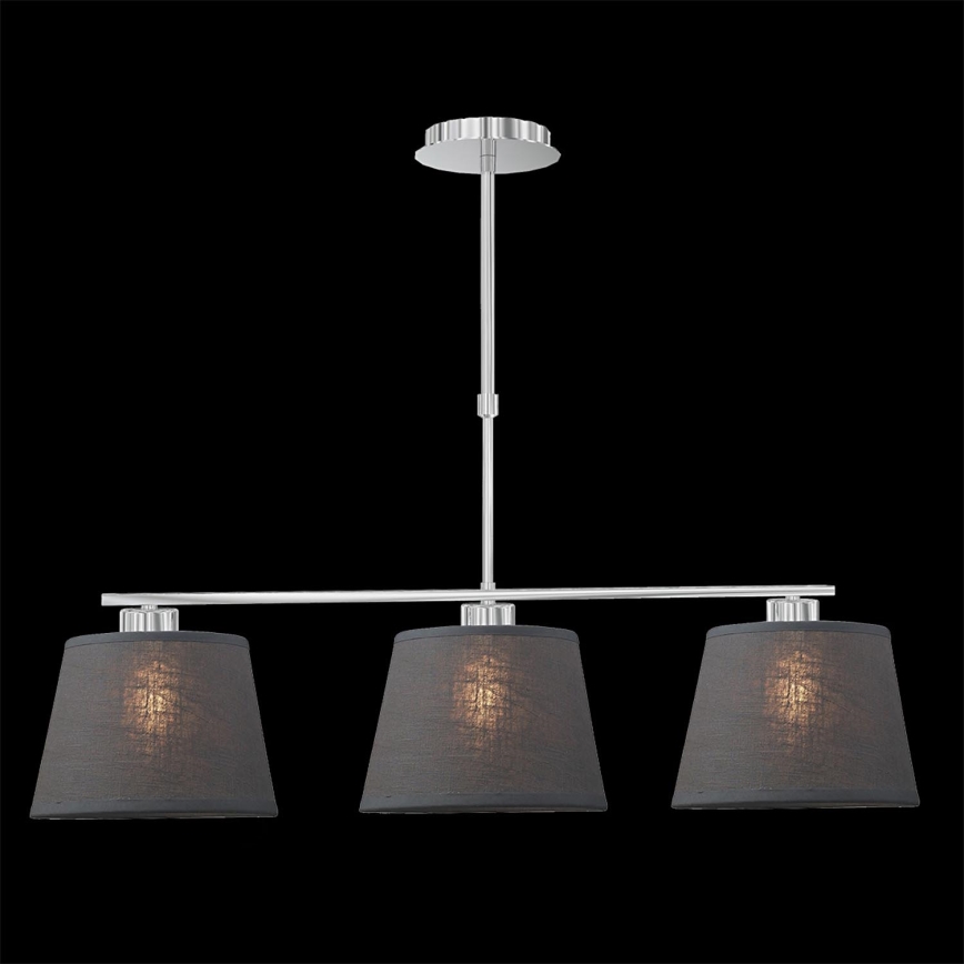 LUXERA 18067 - Chandelier COMBO 3xE27/60W grau