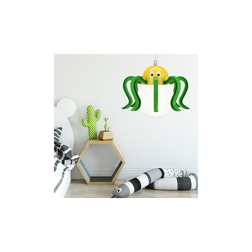 LUXERA 28026 - Lampadario per bambini MICCA 1xE27/13W/230V