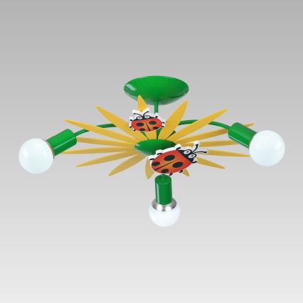 Luxera 28033 - Plafoniera per bambini QUETT 3xE27/40W/230V