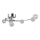 LUXERA 46009 - Wandleuchte EDGAR 5xG4/10W/230V