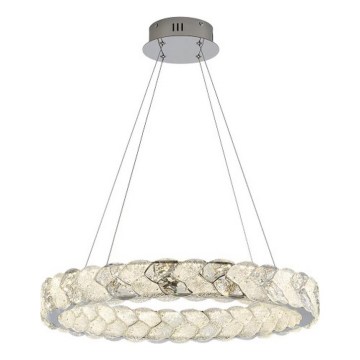 LUXERA 46156 - Lampadario a sospensione con cavo LARUNA LED/38W/230V 4000K cromo opaco