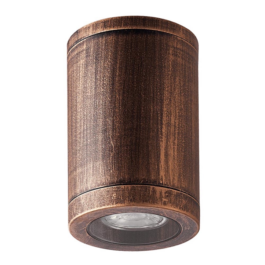 Luxera 48326 - Plafonnier extérieur MOPTI 1xGU10/7W/230V IP54 bronze