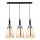 Luxera 61302 - Lampadario a sospensione con filo ZORZO 3xE27/60W/230V