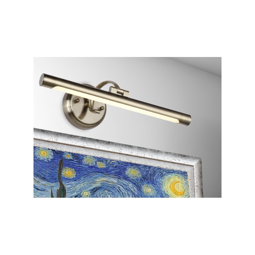 LUXERA 62301 - lampe LED pour tableau MOSSARIO LED/8W/230V laiton