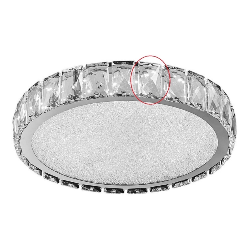 Luxera 62406 - Vetro di ricambio per plafoniera GIRO 30 x 50 mm