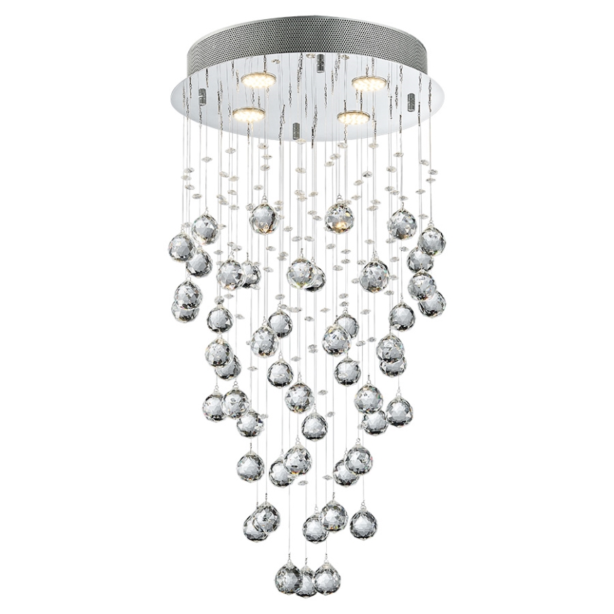 LUXERA 62411 - Kristall-Deckenleuchte NORR 4xGU10/50W/230V