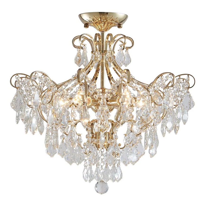 LUXERA 62439 - Plafonnier en cristal GRANADA 6xE14/40W/230V