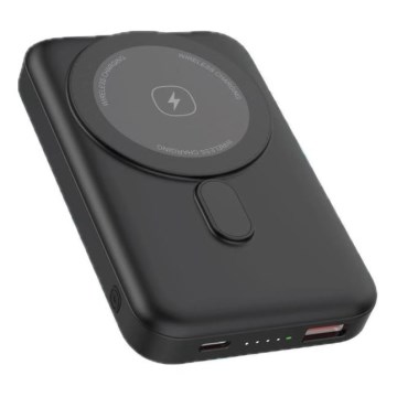Magnetische Powerbank mit kabelloser Aufladung MagSafe 10000 mAh 20W Power Delivery schwarz