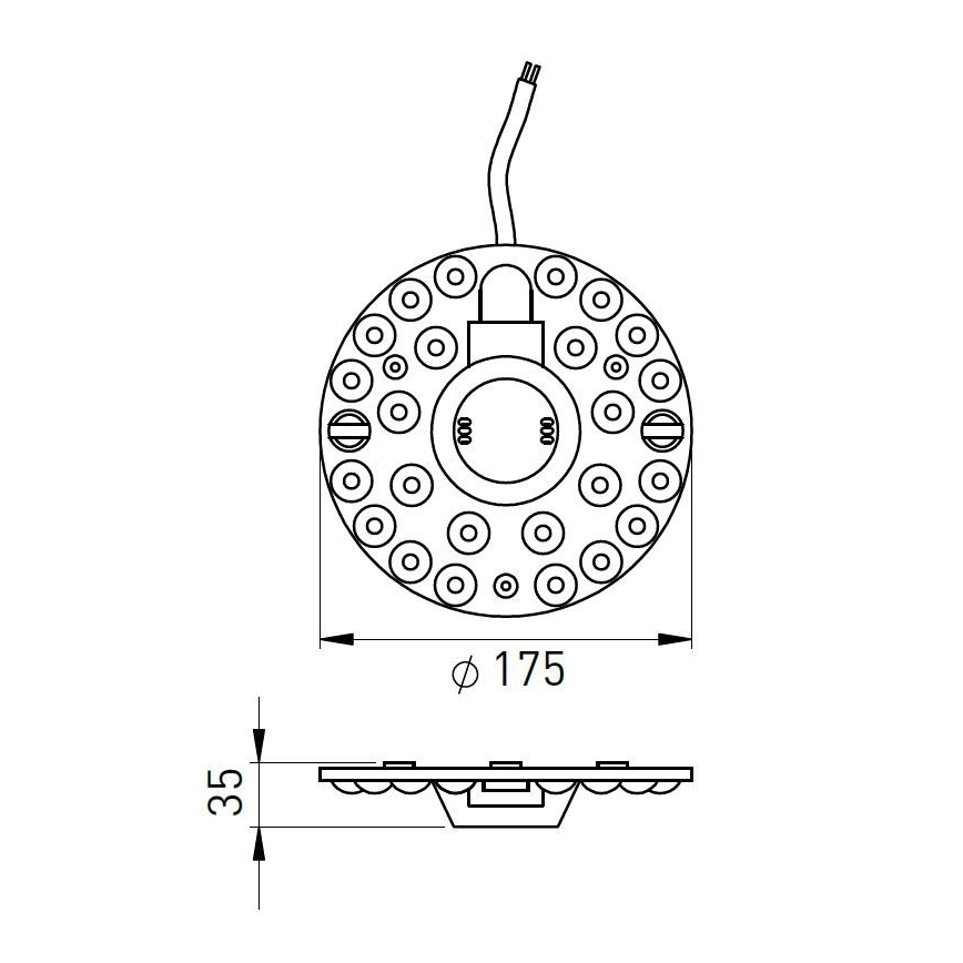 Magnetisches LED-Modul LED/24W/230V d 17,5 cm 2700/3000/4000/5000/6500K