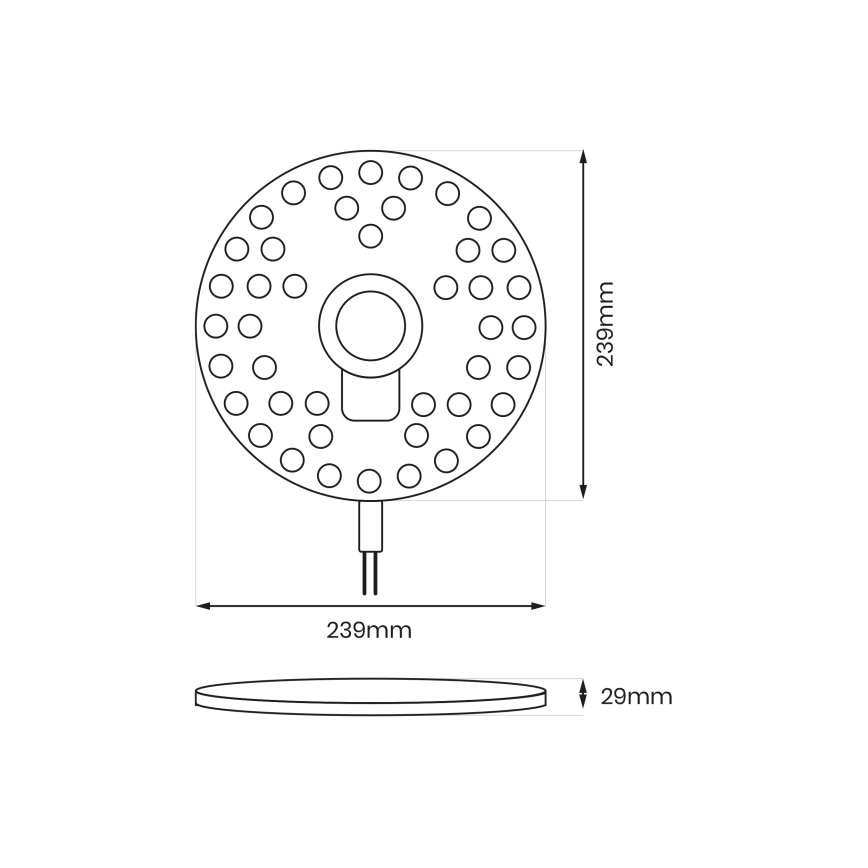 Magnetisches LED-Modul LED/36W/230V 2700-6500K Durchmesser 24 cm - Brilagi