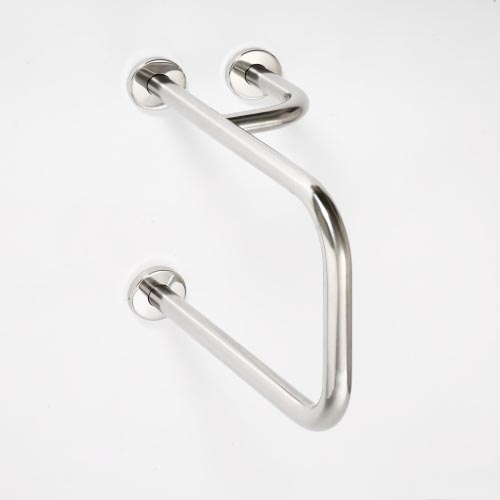 Maniglia di supporto 23,5x38 cm acciaio inox/argento