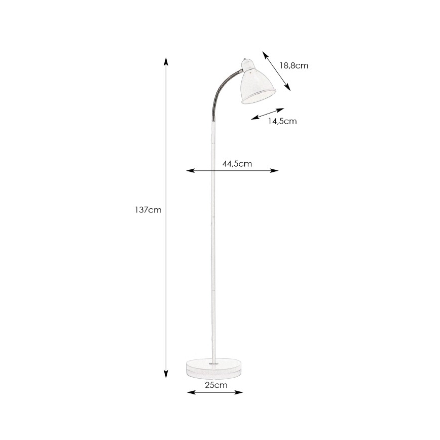 Markslöjd 104842 - Lampada da terra NITTA 1xE27/60W/230V