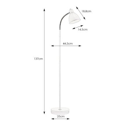 Markslöjd 105128 - Lampada da terra NITTA 1xE27/60W/230V