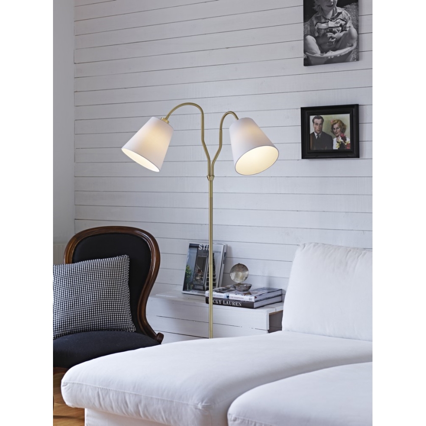Markslöjd 105274 - Lampada da terra MODENA 2xE27/60W/230V