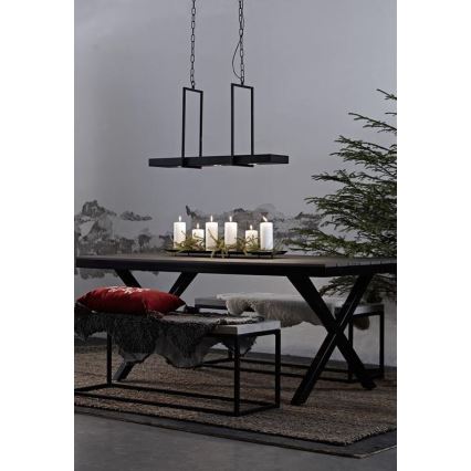 Marpzlöjd 105780 - Lampadario LED dimmerabile con catena TRAY 3xLED/3W/230V nero