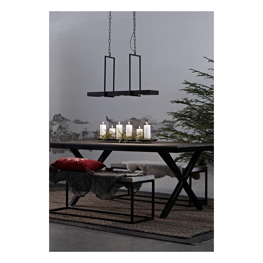 Markslöjd 105780 - Suspension LED à intensité modulable avec chaîne TRAY 3xLED/3W/230V noir