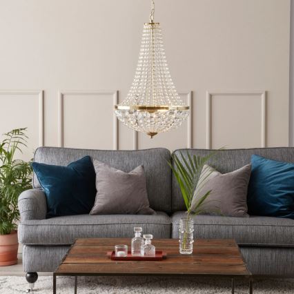 Marpzlöjd 106119 - Lampadario di cristallo dimmerabile da bagno GRÄNSÖ 2xE14/40W/230V