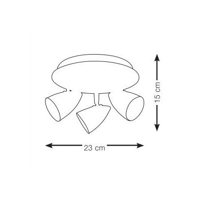 Markslöjd 106319 - Luce Spot CIRO 3xGU10/35W/230V