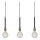 Markslöjd 106708 - Lampadario a sospensione con filo SEDLO 3xE27/60W/230V