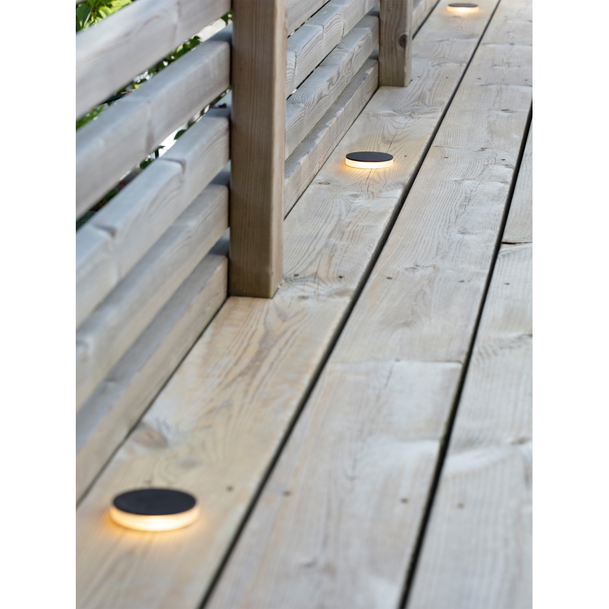 Markslöjd 106935 - Luminaire LED encastré d'extérieur GARDEN24 LED/3W/24V IP44 noir