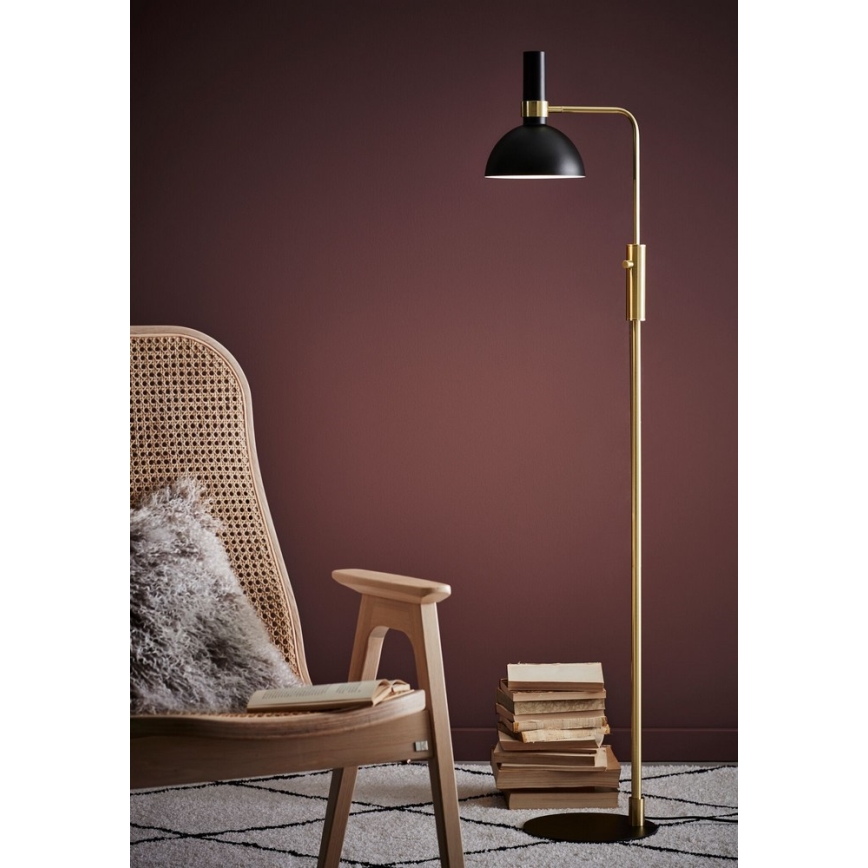 Marpzlöjd 106972 - Lampada da terra dimmerabile LARRY 1xE27/60W/230V nero/oro