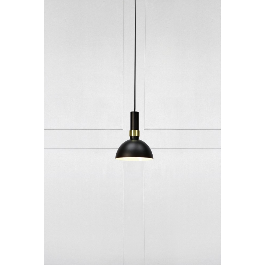 Marpzlöjd 106974 - Lampadario a sospensione con filo LARRY 1xE27/60W/230V nero/oro