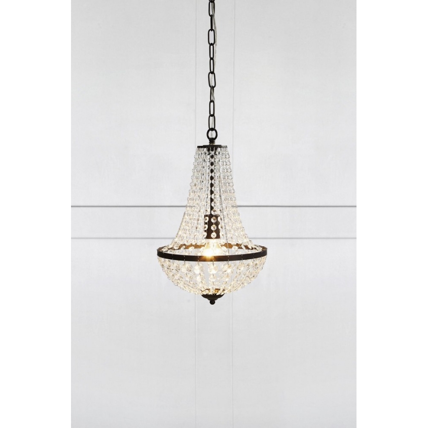 Marpzlöjd 107026 - Lampadario di cristallo dimmerabile da bagno GRÄNSÖ 1xE27/60W/230V