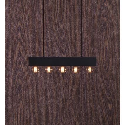 Marpzlöjd 107037 - Lampadario a sospensione con filo COUTURE 5xE27/40W/230V nero