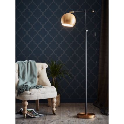 Marpzlöjd 107231 - Lampada da terra CHESTER 1xE27/40W/230V nero/bronzo