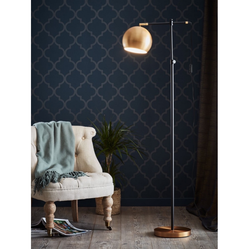 Marpzlöjd 107231 - Lampada da terra CHESTER 1xE27/40W/230V nero/bronzo